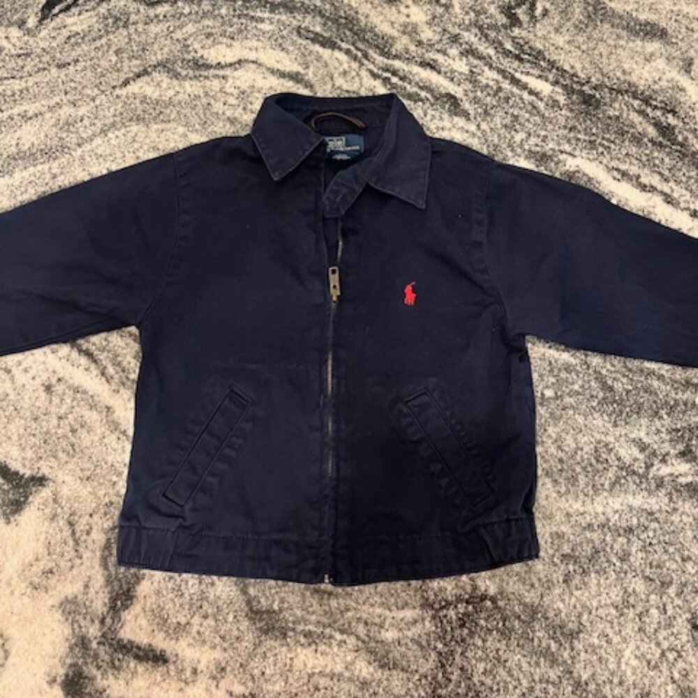 Polo Ralph Lauren boy's full-zip jacket‎ "Bayport" cotton blue size 4T